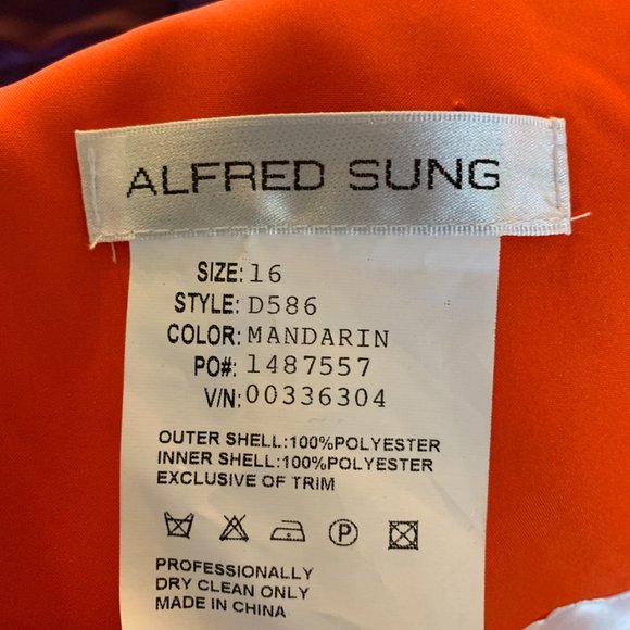 Alfred Sung bridesmaid/cocktail dress - Picture 2 of 4